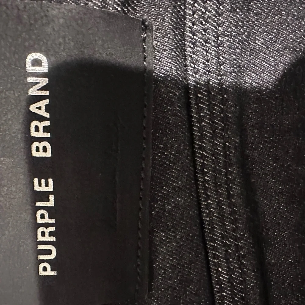 Purple Brand Skinny Jeans in Dark Blue and Gray - Picture 6 of 6